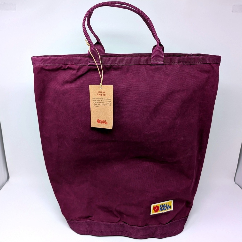 Fjallraven Vardag Totepack 421 Royal Purple Backpack Tote Bag G-1000